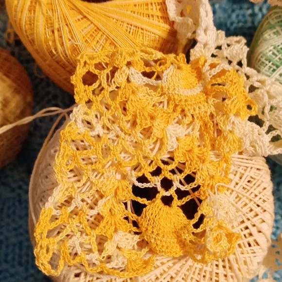 Yarn MICRO crochet Knit lace doilies Lot 15 embroidery cross stitch proj… - Picture 5 of 11